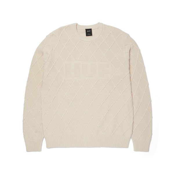 HUF Grid Crewneck Sweater (Natural)