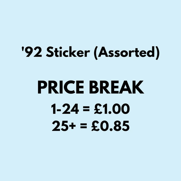 Venture 92 Sticker (Assorted) - M