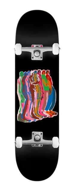 There Team Free In The Night 8.38 (Black) x Venom Custom Complete Skateboard - 8.375