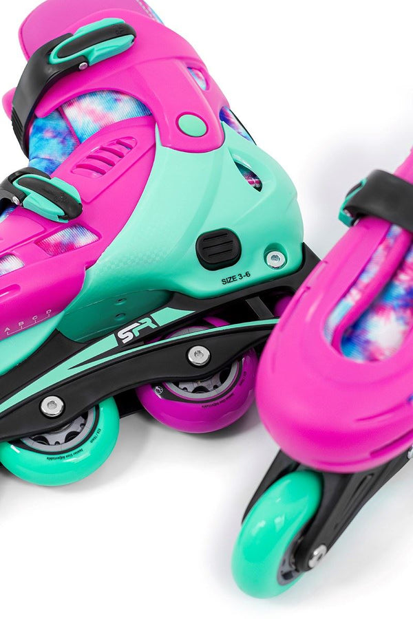 SFR Cyclone II Adjustable Inline Skates - Tie-Dye - Skatewarehouse.co.uk
