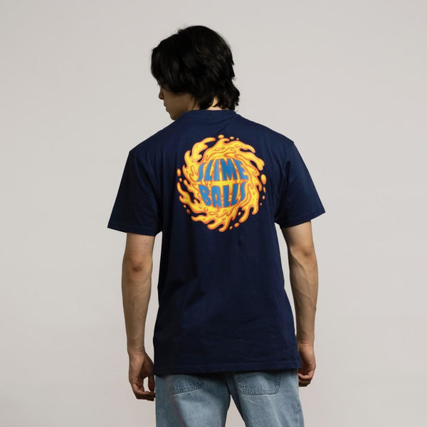 Slime Balls T-Shirt SB OG - Midnight Blue - Skatewarehouse.co.uk