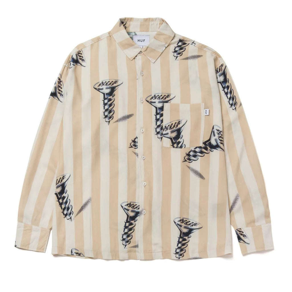 Screw It Woven L / S Top (Stone)