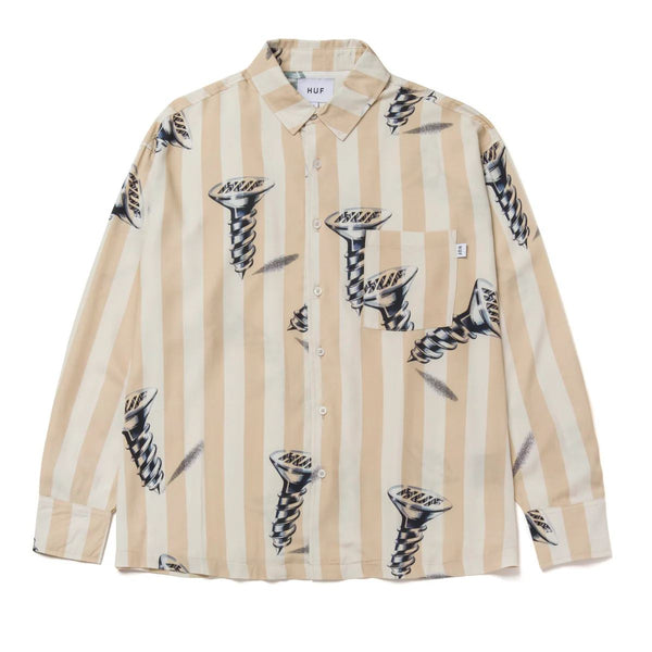 Screw It Woven L / S Top (Stone)