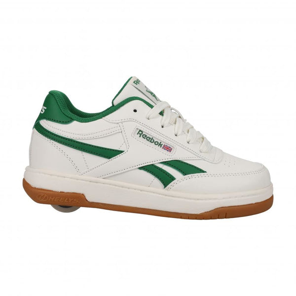 Heelys X Reebok Reebok Club C PU - Chalk / Green - Skatewarehouse.co.uk