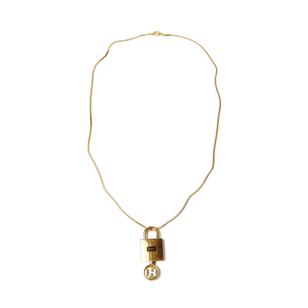 HUF Lock & Key Pendant (Gold) Accessories - One Size