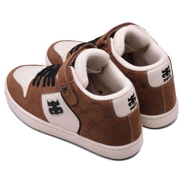 Ipath Grasshopper Brown Cream Suede Shoes - Skatewarehouse.co.uk