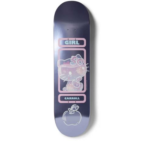Girl x Hello Kitty Skateboard 50th Anniversary Mike Carroll Skateboard Deck - 8.375