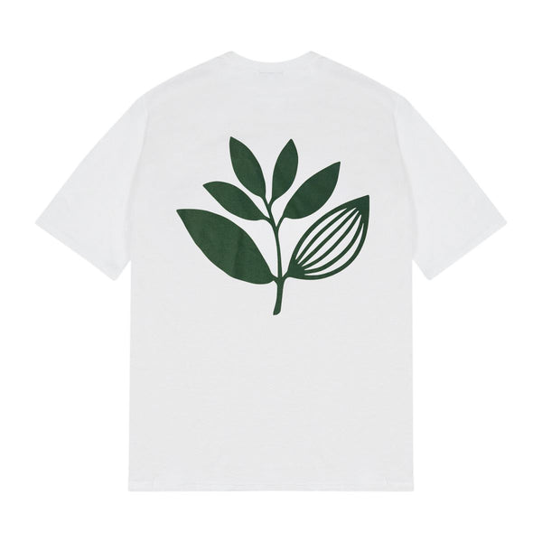 Magenta Classic Plant Tee White