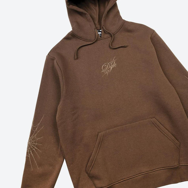 DGK Soreno Hooded Fleece Brown - Skatewarehouse.co.uk