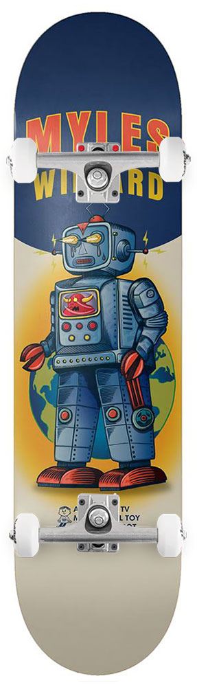 Toy Machine Myles Willard Robot x Venom Custom Complete Skateboard - 8.13