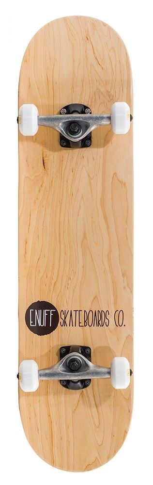 Enuff Logo Stain Complete Skateboard - Natural - 8.0