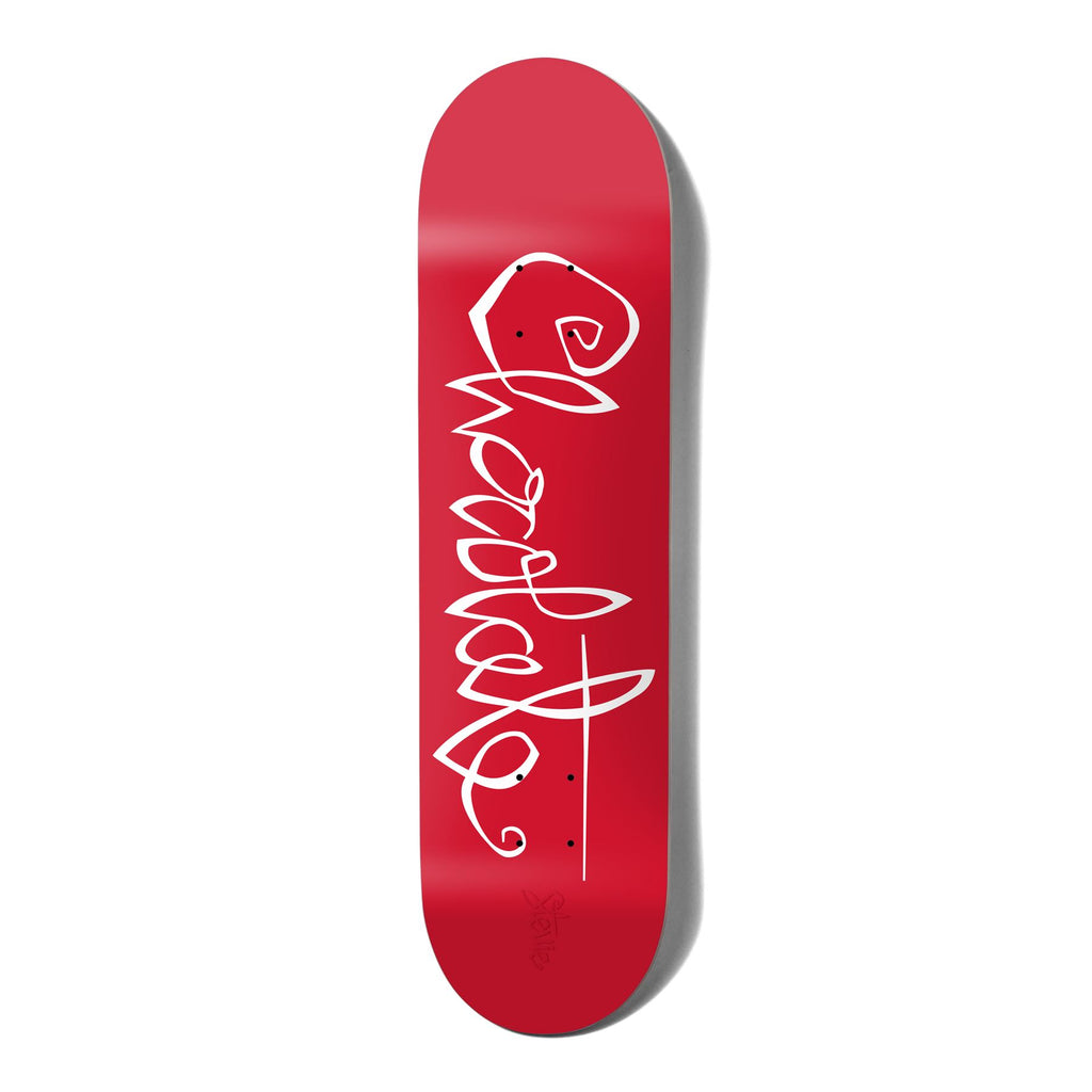 Chocolate OG Script Stevie Perez Skateboard Deck - 8.0" - Skatewarehouse.co.uk