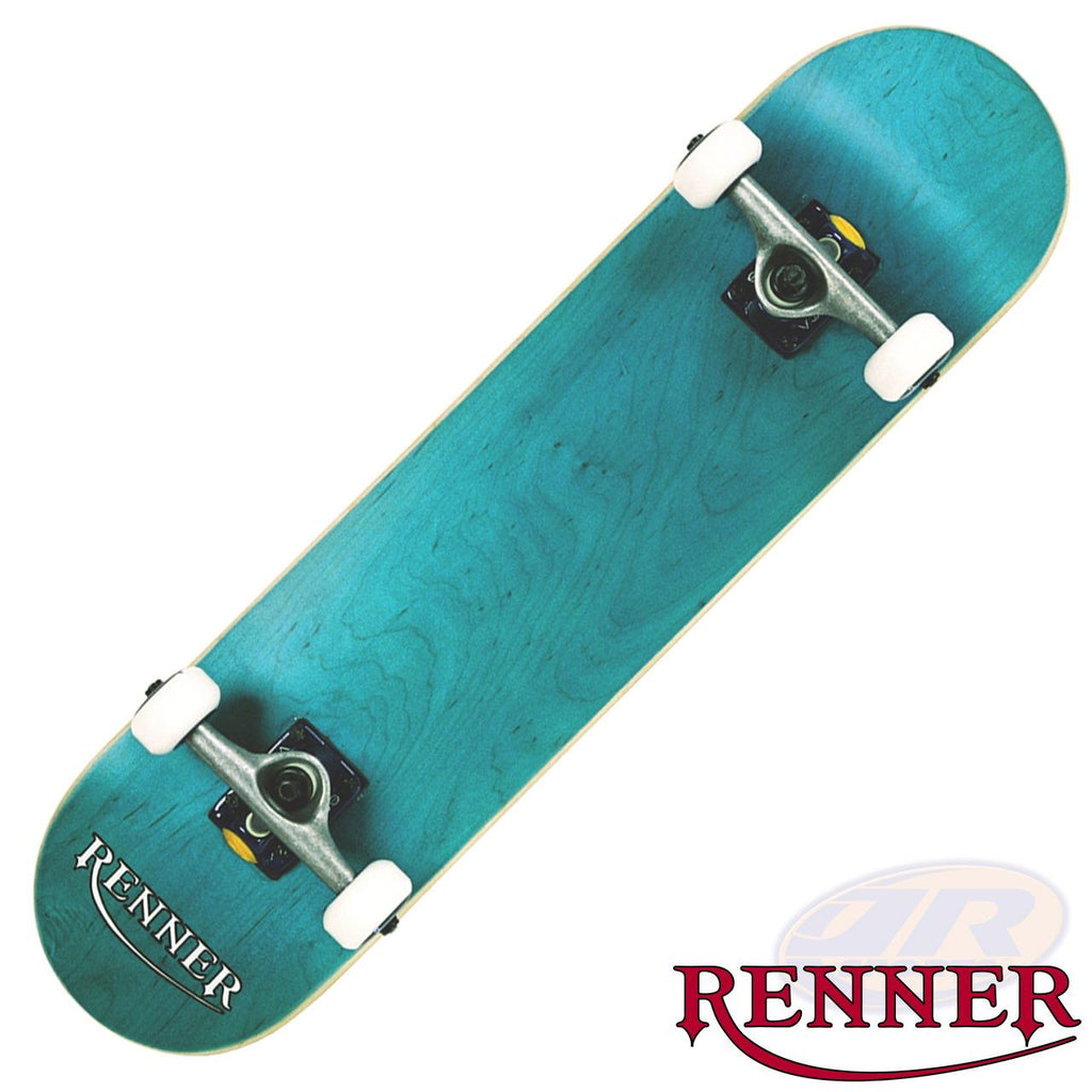 Renner Pro - 7 Ply, Virus Trucks, Abec 9 - Blue Complete Skateboard - 7.75" - Skatewarehouse.co.uk