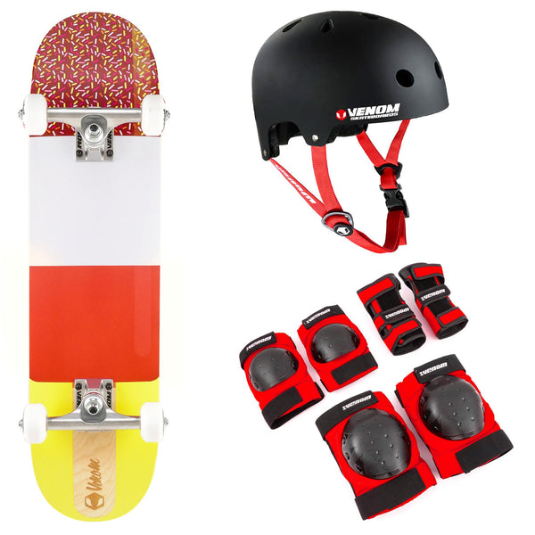 Venom Ice Lolly Kids Mini Junior Complete Skateboard Bundle - 7.25