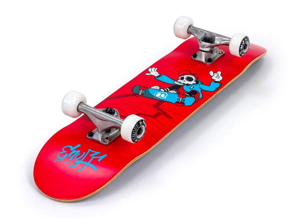 Enuff Skully Red Complete Skateboard - 7.75