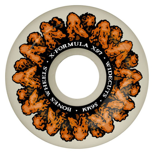 BONES Skateboard Wheels 'Wingin It' 97A V6 (Widecut) - Skatewarehouse.co.uk