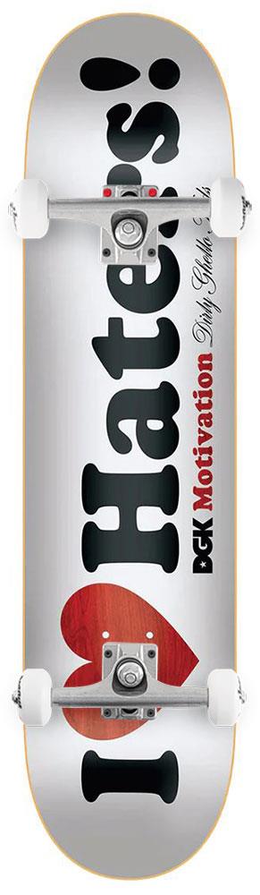 DGK 'Haters' White x Venom Custom Complete Skateboard - 8.25" - Skatewarehouse.co.uk