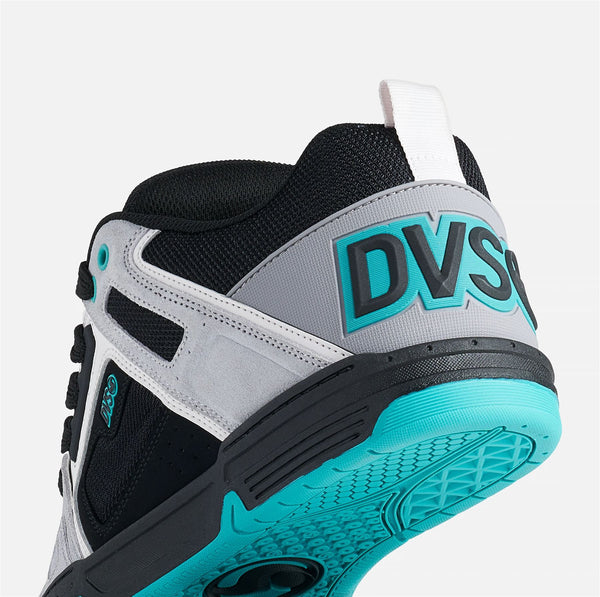 DVS Comanche Skate Shoes Grey Black Teal