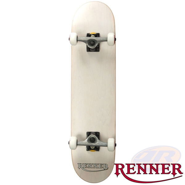 Renner Pro - 7 Ply, Virus Trucks, ABEC 9 - White Complete Skateboard