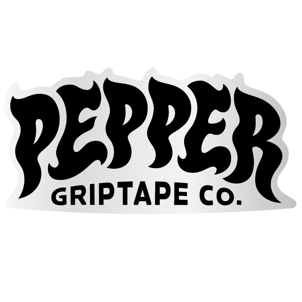 Pepper Sticker 5" Black Logo (20 Pack)