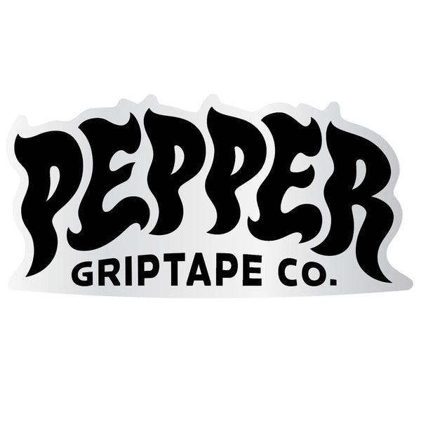 Pepper Sticker 5" Black Logo (20 Pack)