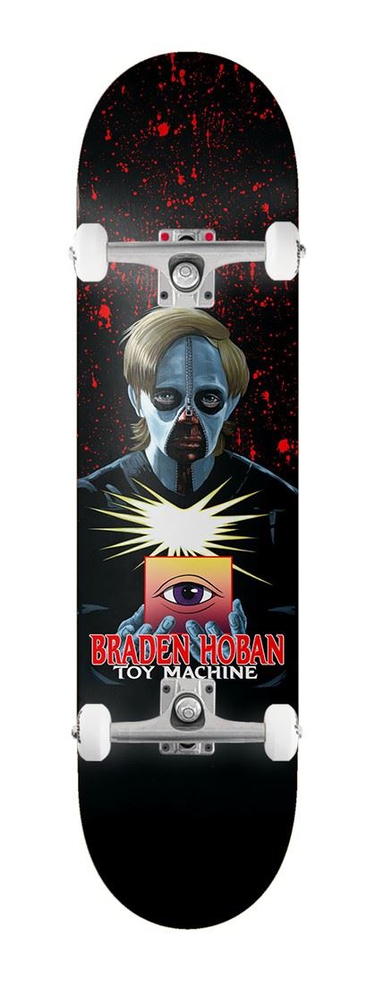 Toy Machine Braden Hoban Unzipped x Venom Custom Complete Skateboard - 8.375