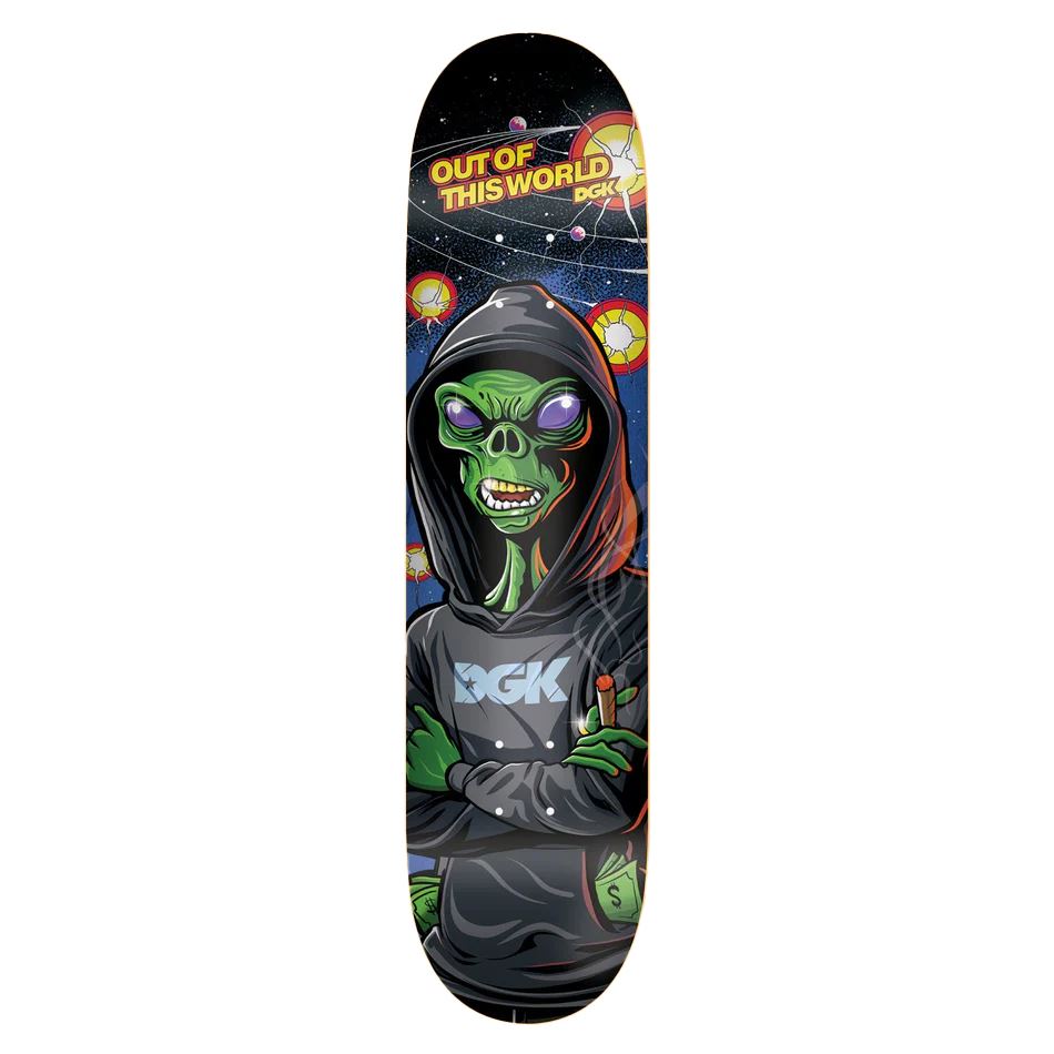 DGK 'Out Of This World' Skateboard Deck - 8.25" - Skatewarehouse.co.uk
