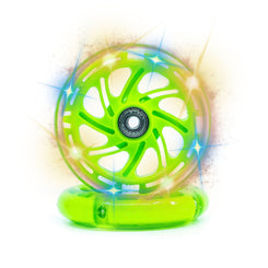 CORE LED Scooter Wheels - Green (PAIR) - Skatewarehouse.co.uk