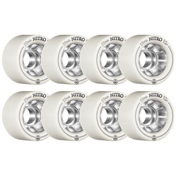 Rollerbones - Nitro Speed White (8) - / 92a Skateboard Wheels - 59mm