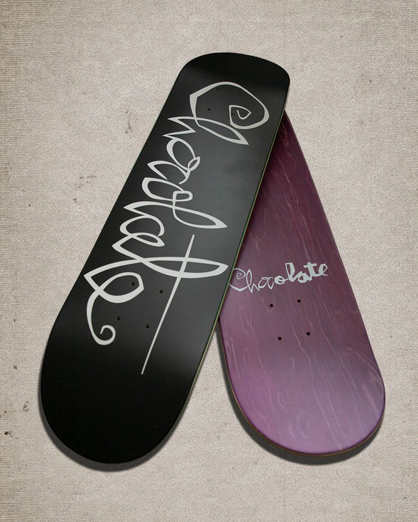 Chocolate OG Script Chris Roberts Twin Skateboard Deck - 8.25