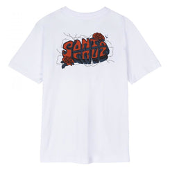 Santa Cruz Womens T-Shirt Rose Wired - White
