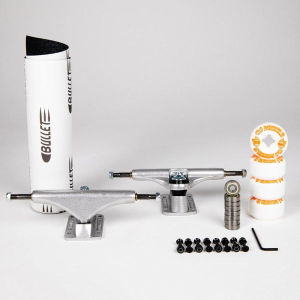 Bullet / OJ Full Truck Kit Silver Undercarriage Kit - 145 - Skatewarehouse.co.uk