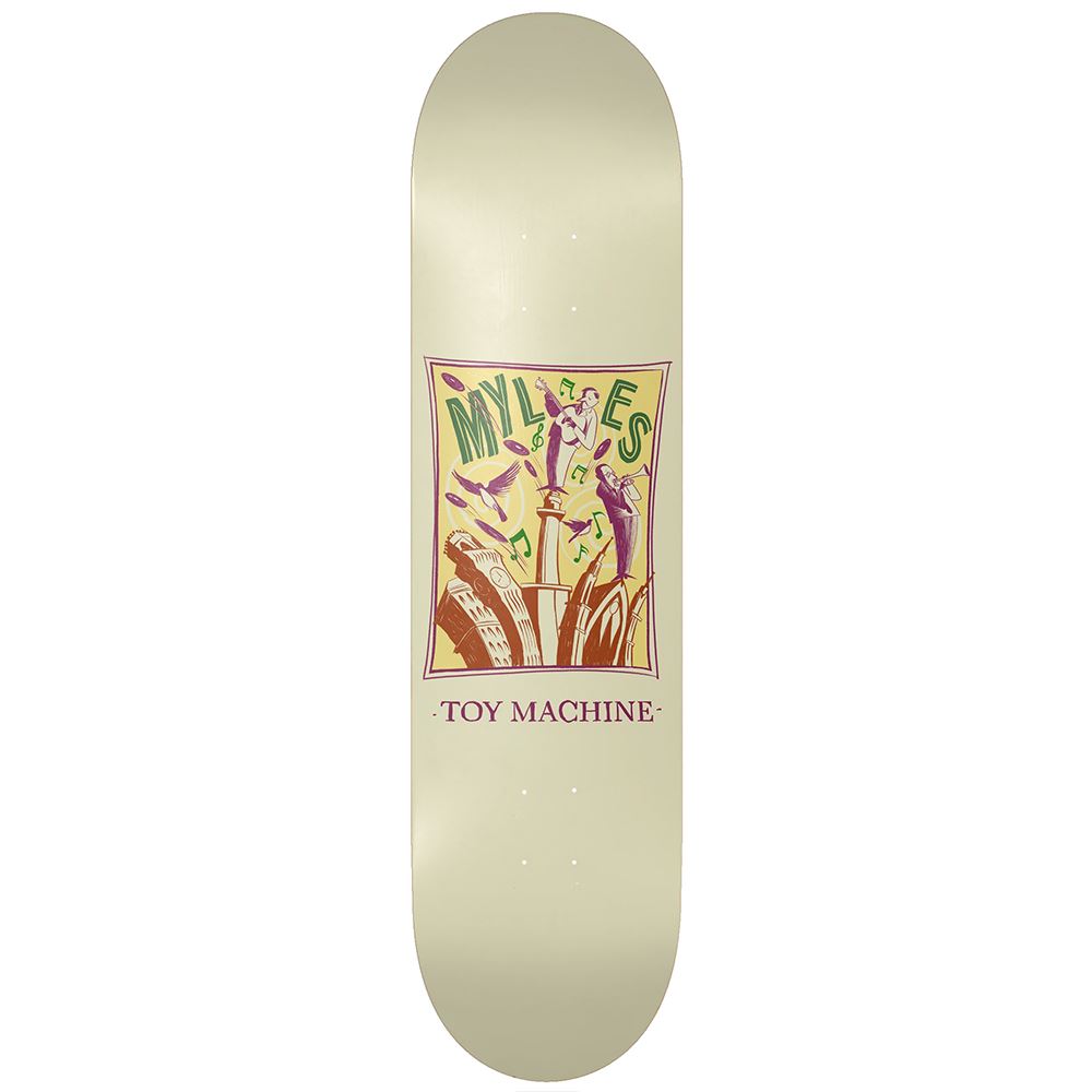 Toy Machine Myles Willard Jazz Skateboard Deck - 8.5" - Skatewarehouse.co.uk