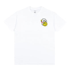 Grizzly x SmileyWorld Tee White - Skatewarehouse.co.uk