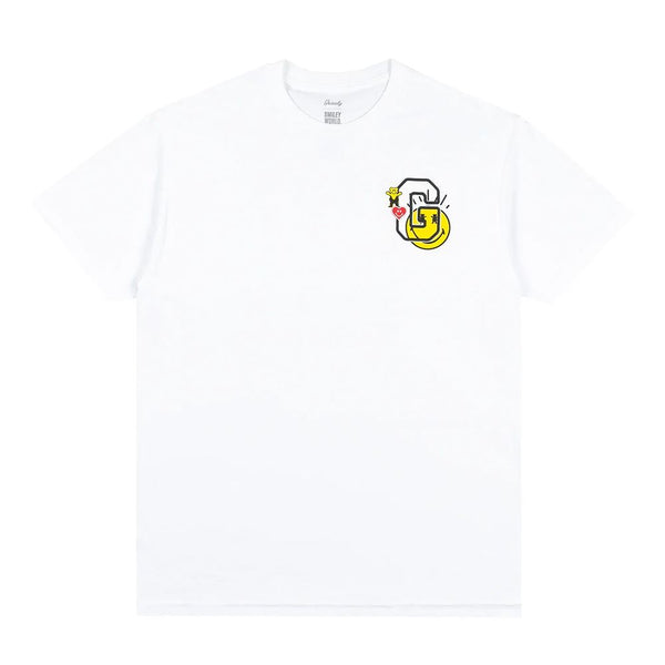 Grizzly x SmileyWorld Tee White - Skatewarehouse.co.uk