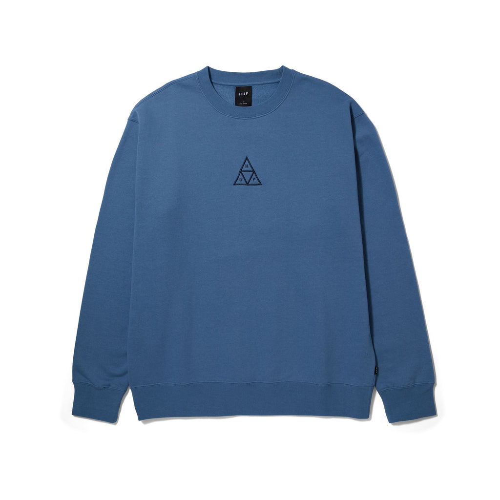 Huf Set Triple Triangle Crewneck (Slate Blue)