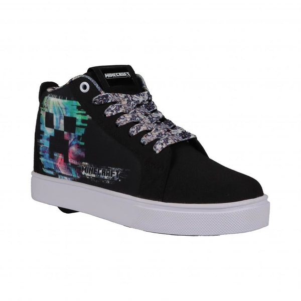 Heelys x Minecraft Racer 20 MID MMC - Black / White - Skatewarehouse.co.uk