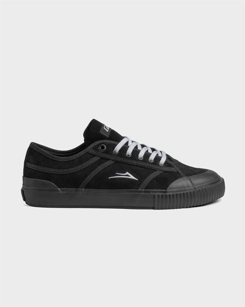 Lakai Conrad Elite Skate Shoes Black Black Suede - Skatewarehouse.co.uk