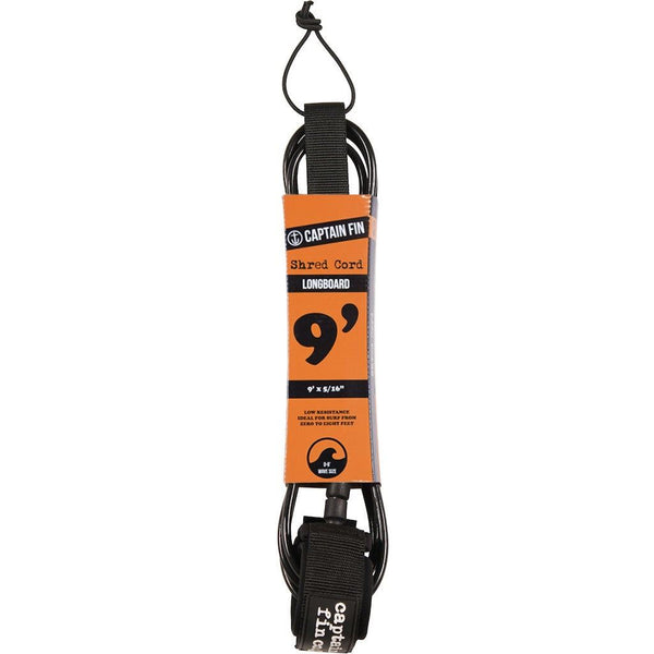 Captain Fin Co - Shred Cord - 9' Standard - Black Surf Accessory