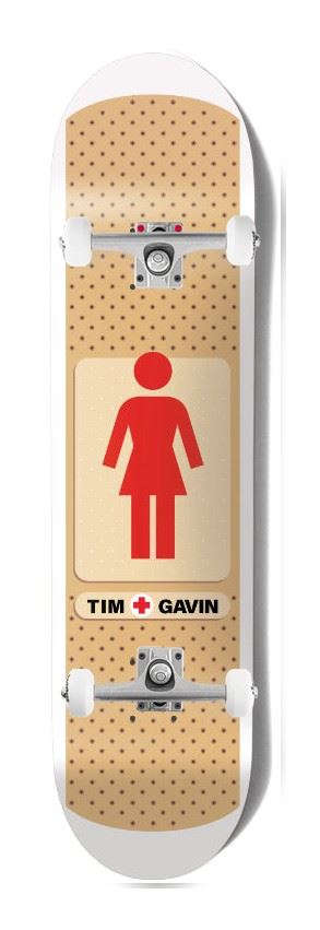 Girl Bandaid Tim Gavin Re-issue x Venom Custom Complete Skateboard - 7.75