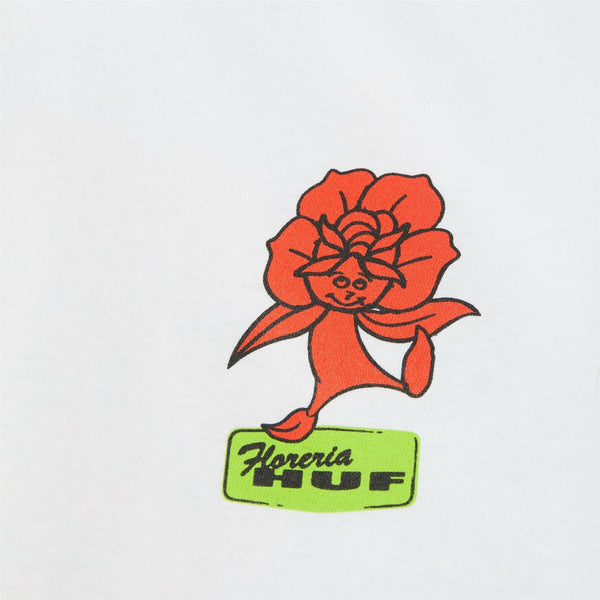 HUF Flower District SS Tee (White)