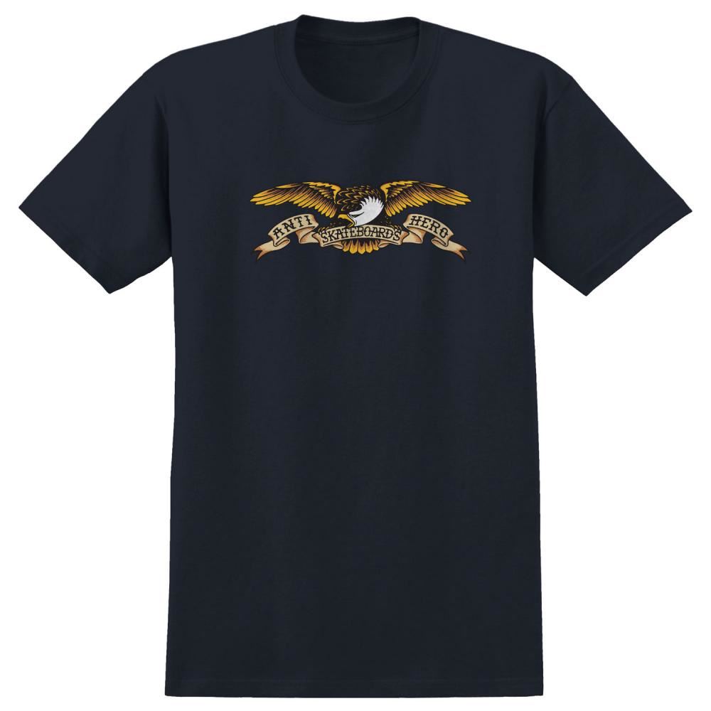 Antihero T-Shirt Eagle - Navy - Skatewarehouse.co.uk