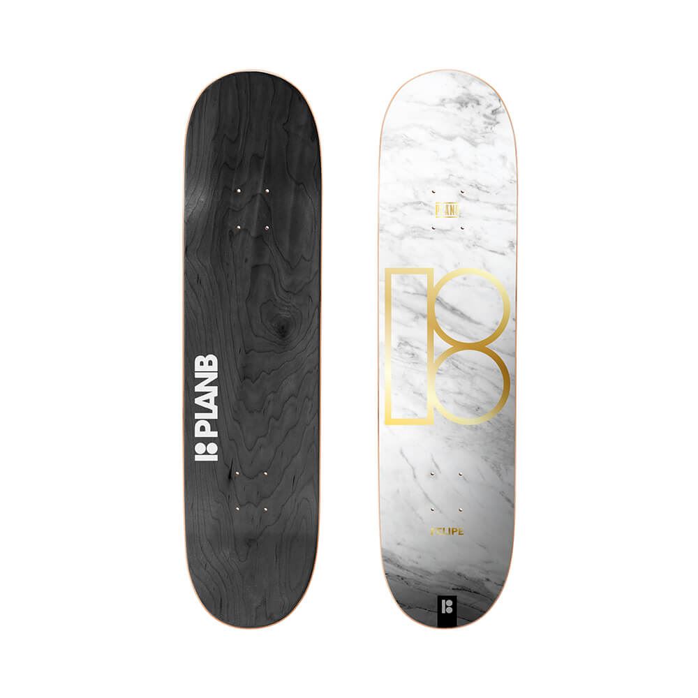 White Marble Gustavo x31.55" Twin Plan B Skateboard Deck - 8.0"