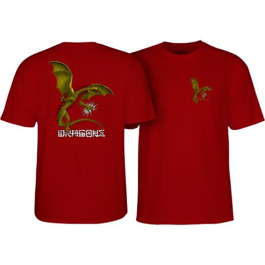 Powell-Peralta Dragons Logo Tee Garnet