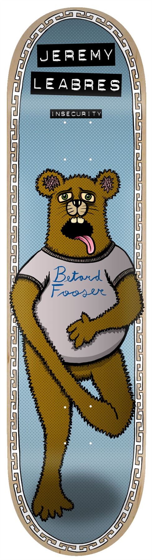 Toy Machine Leabres Insecurity Skateboard Deck - 8.0