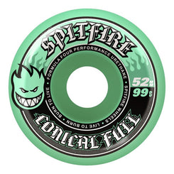 F4 99Du Team Color Conical Full Skateboard Wheels - 52mm