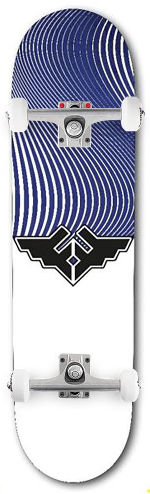 Fracture Wings V4 Blue Custom Complete Skateboard -  8.0