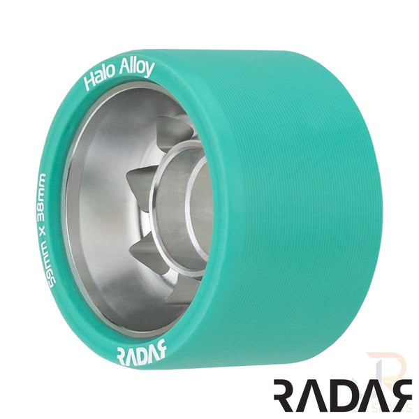 Radar (4) - Halo Alloy - Teal - 59 x / 95a Skateboard Wheels - 38mm
