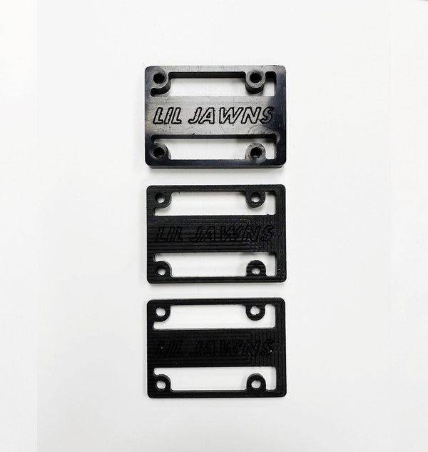 Lil Jawn Standard Risers - Ace 0.25 Inch Black Skateboard Hardware
