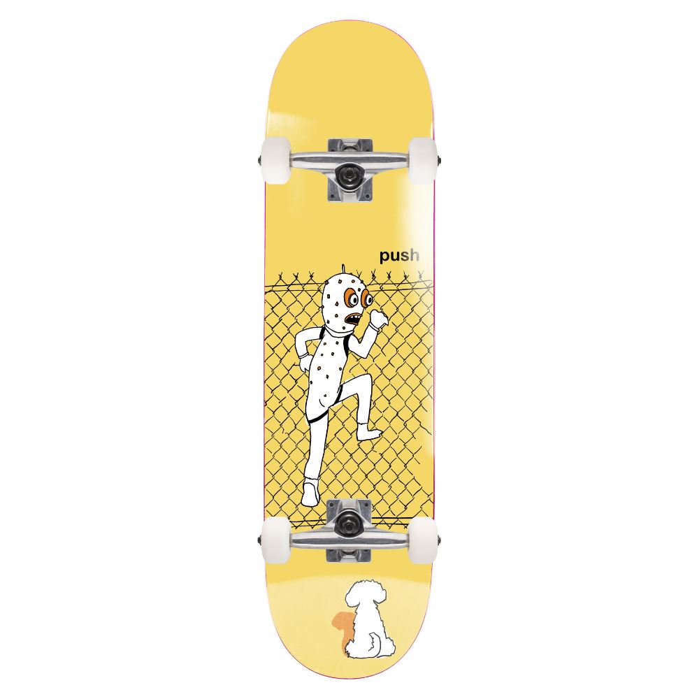 Push Spot Check FP Yellow Complete Skateboard - 8.25"